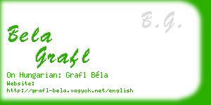 bela grafl business card